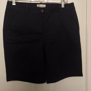 J. Crew Navy Bermuda Shorts (Size 4)